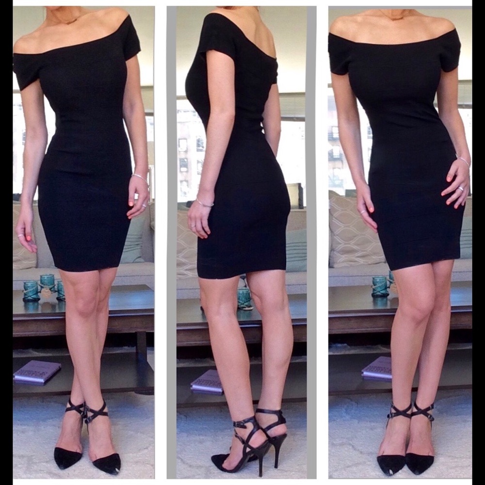 Max Studio Off Shoulder Bandage Dress